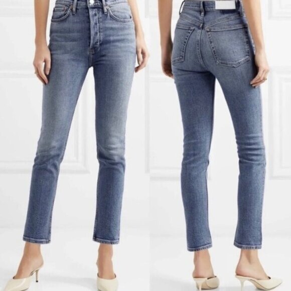 RE/DONE Levi's High Rise Ankle Crop Jeans - 28", made in the USA 🇺🇸 - Picture 13 of 14